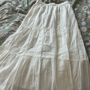 Uniqlo Cream A-Line Skirt
